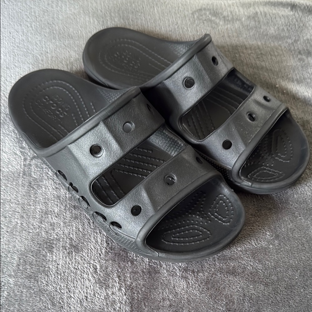 CROCS Kids Black Slide Sandals